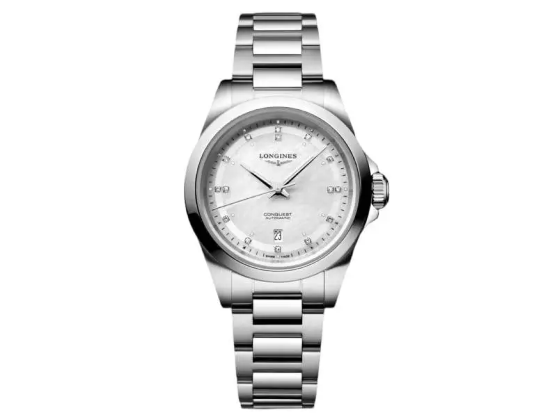 OROLOGIO DONNA AUTOMATICO ACCIAIO/ACCIAIO CON DIAMANTI CONQUEST LONGINES L3.320.4.87.6